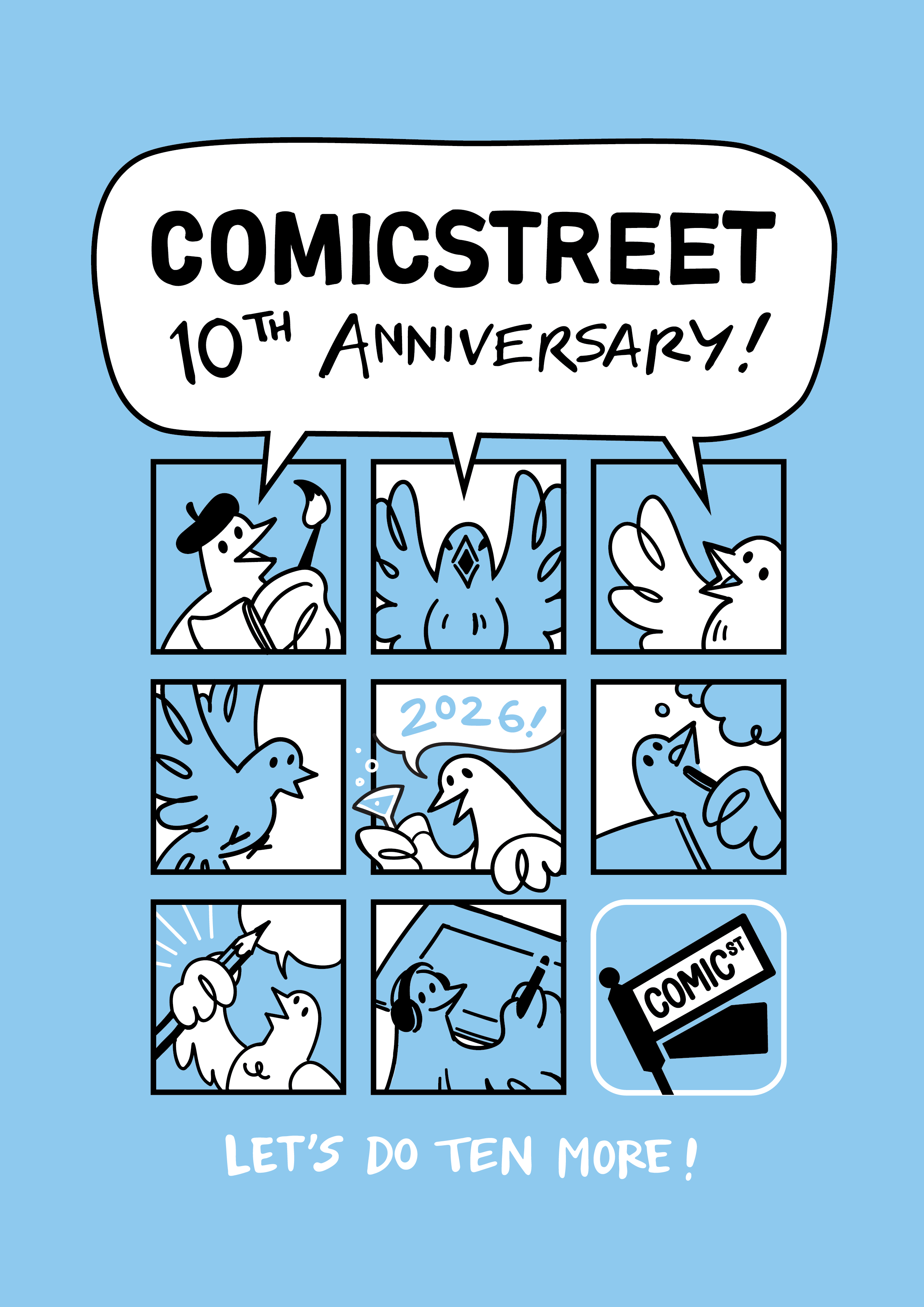 Commemorative 10th Anniversary Blue T-Shirt - Image 2