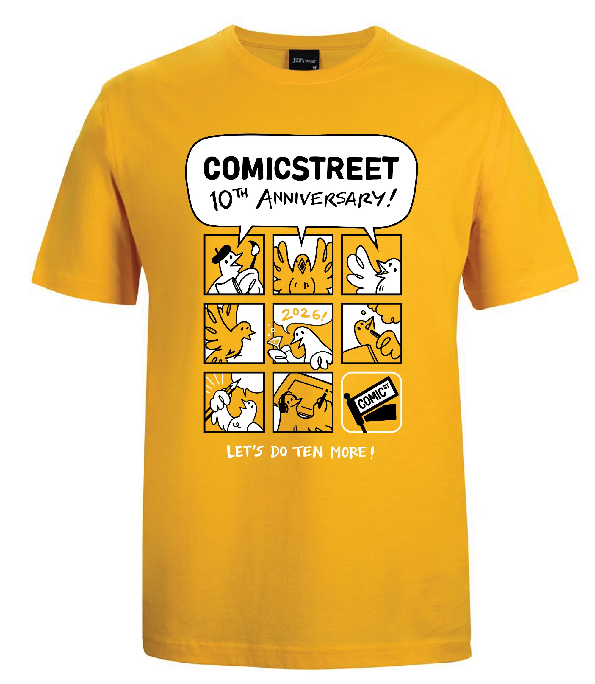 Commemorative 10th Anniversary Yellow T-Shirt