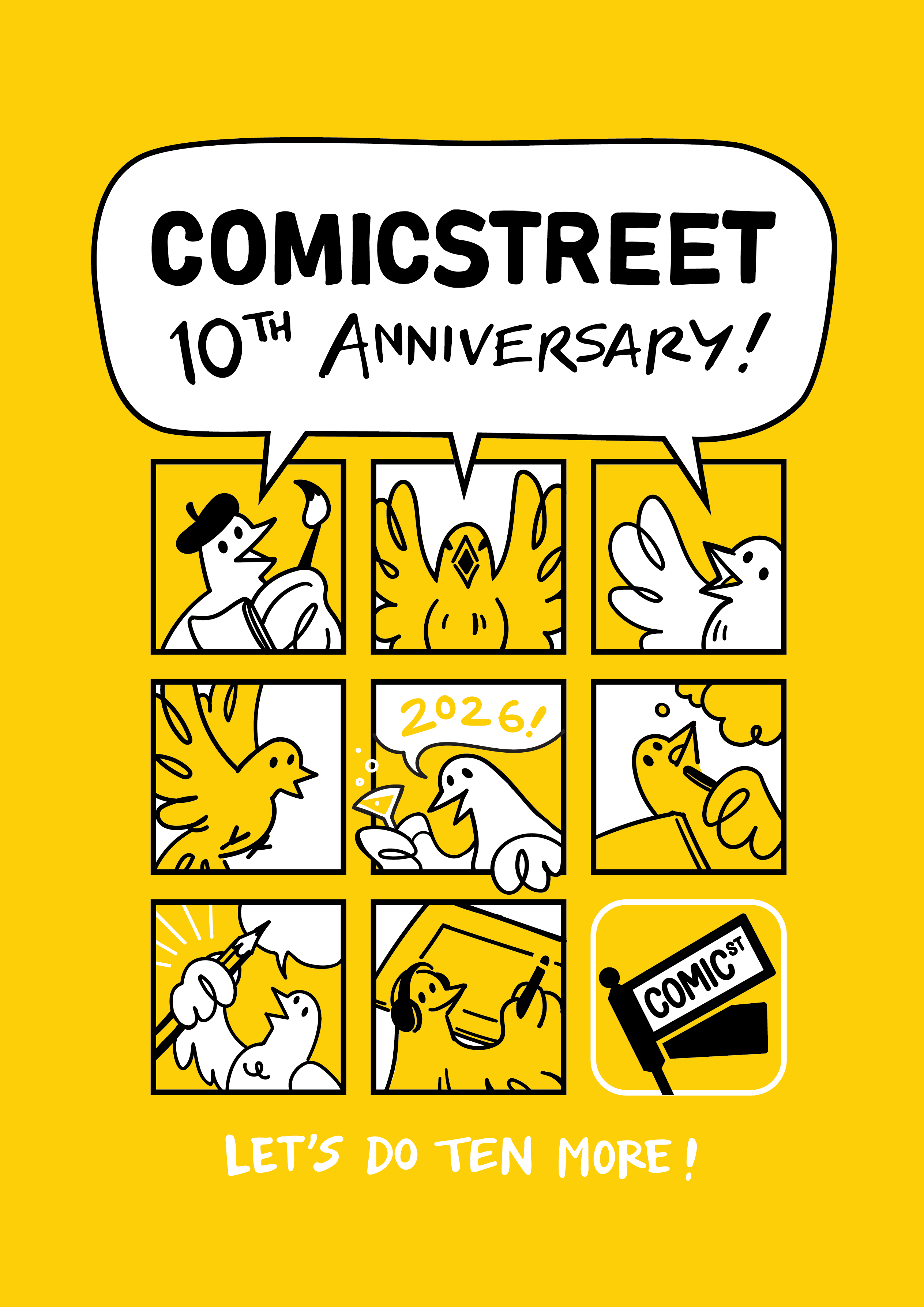 Commemorative 10th Anniversary Yellow T-Shirt - Image 2